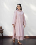 Soft Pink Embroidered 2-Piece Suit