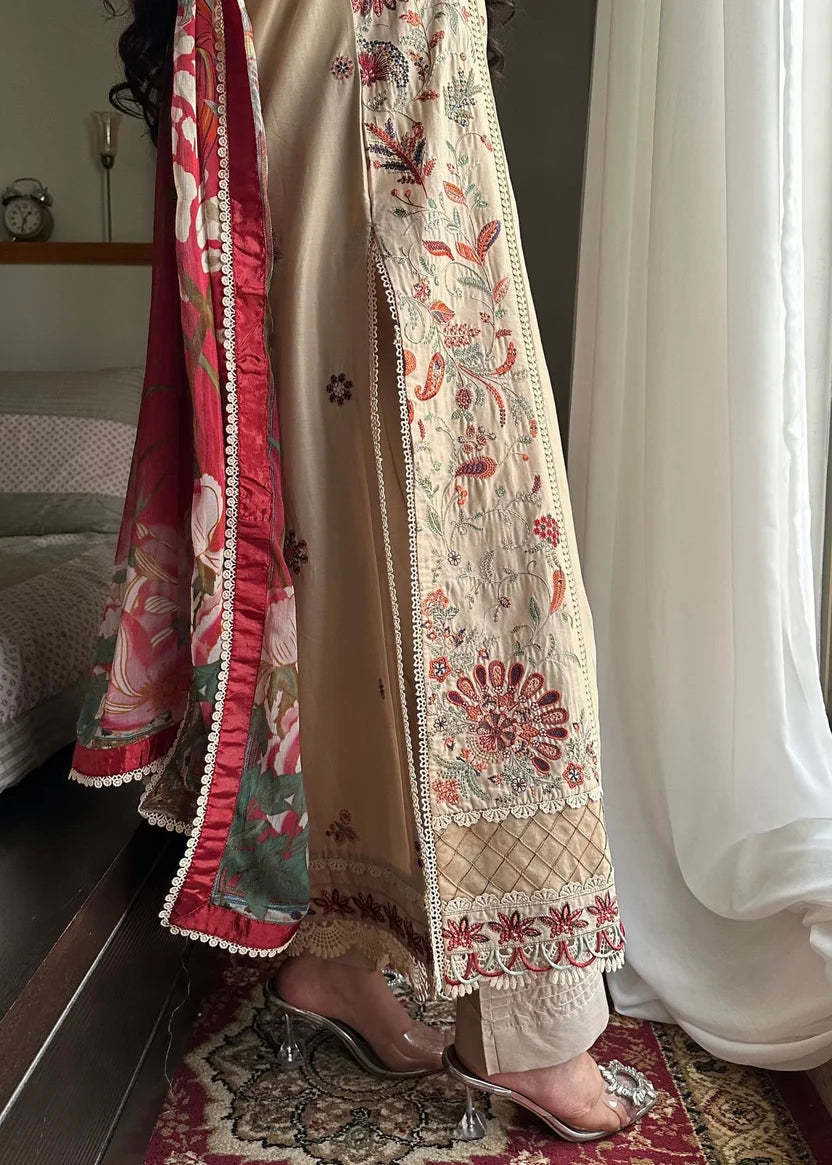 3-Piece Embroidered Lawn Suit