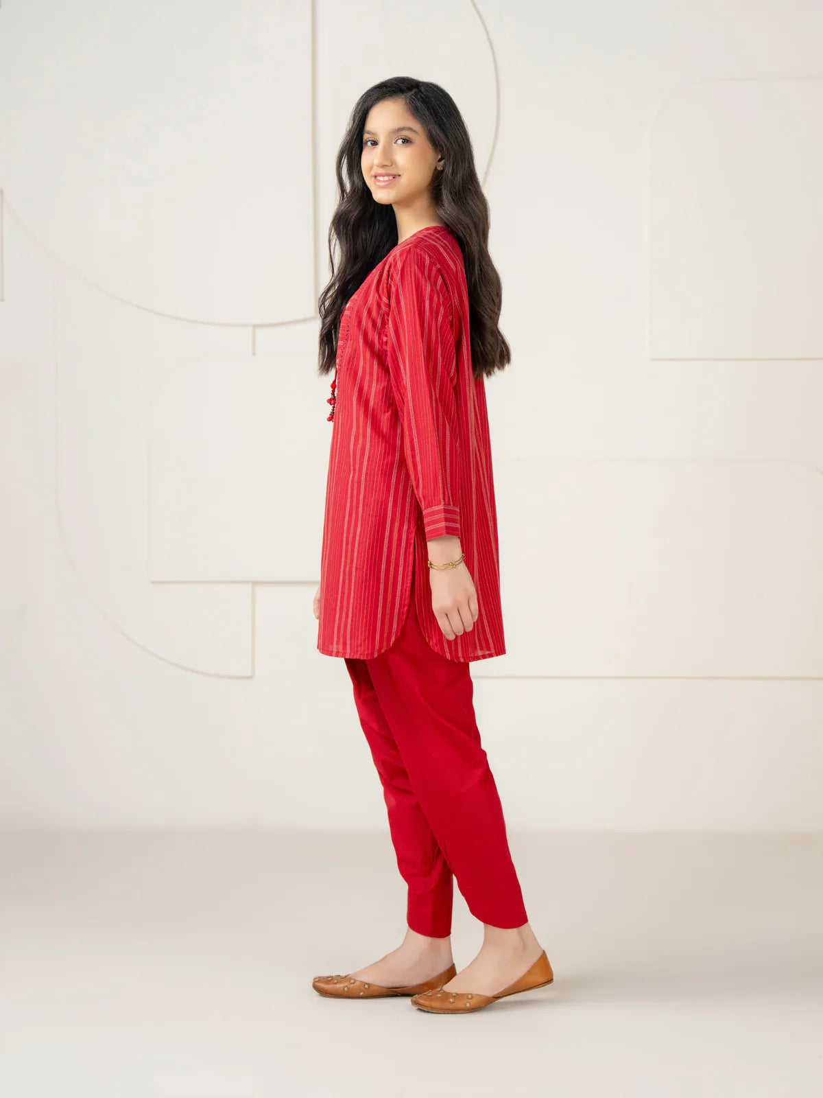 2 Piece Yarn Dyed Suit-Embroidered