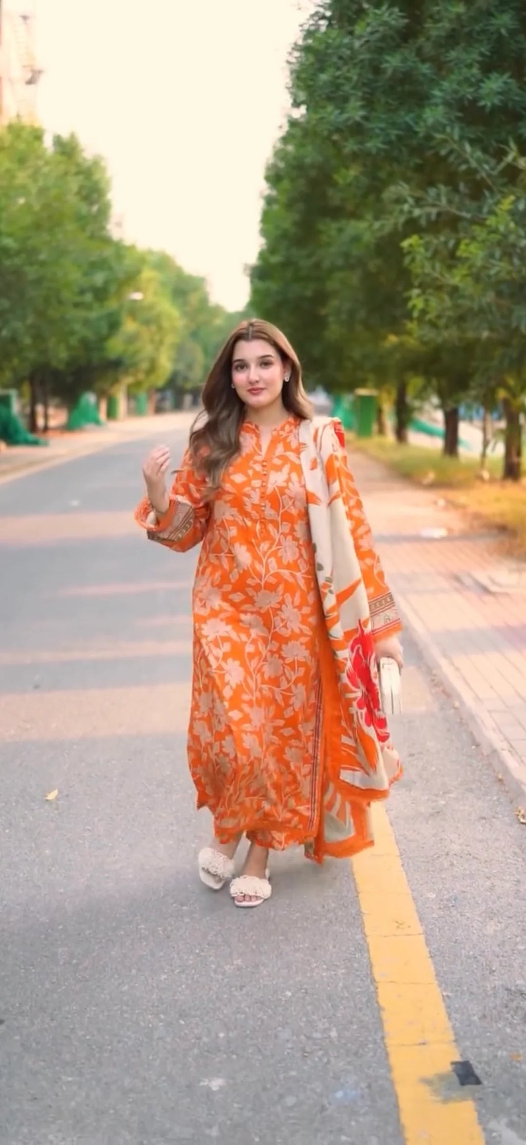 Printed stitched 3Pc Suit