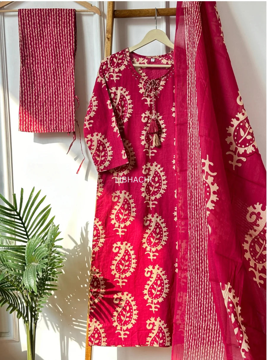 Rani Handblock Charm Suit Set
