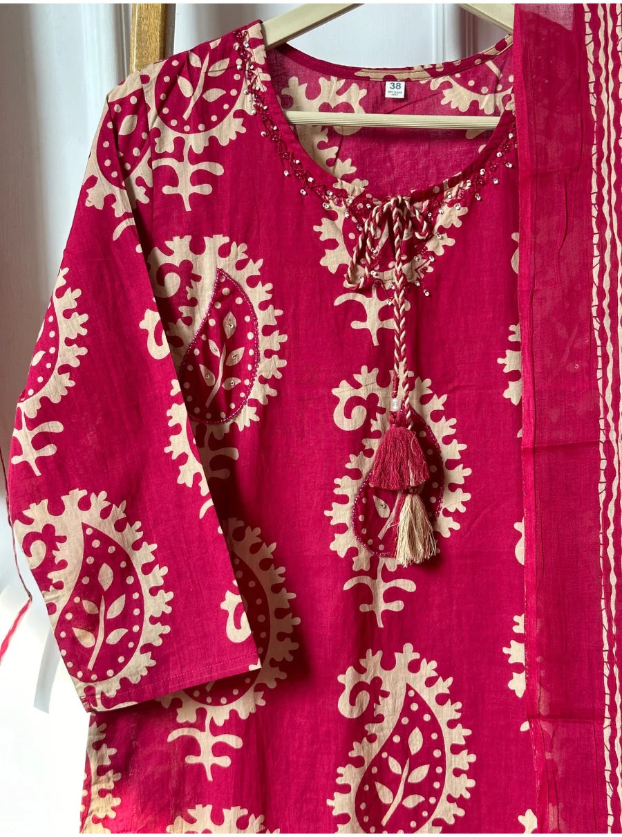 Rani Handblock Charm Suit Set