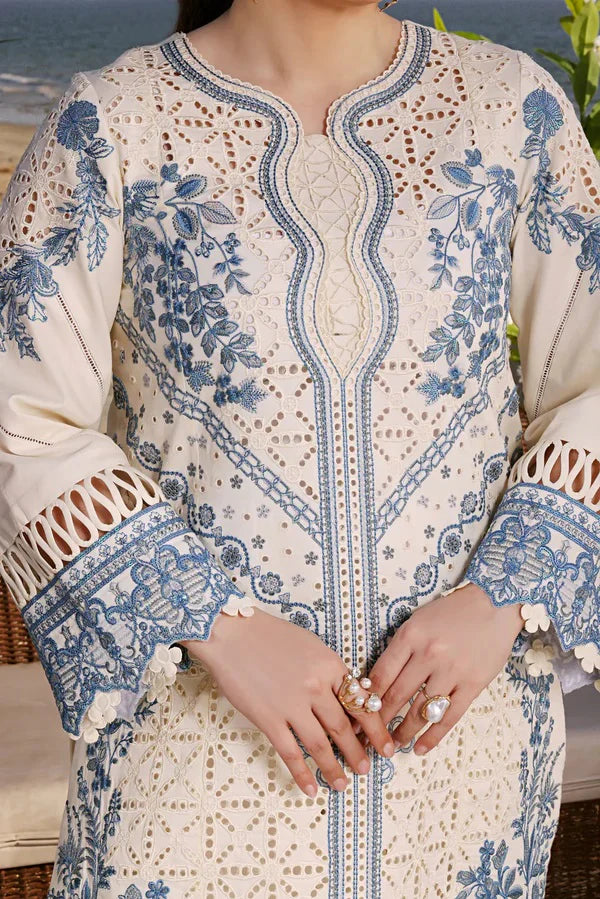 ANEELAS Luxury Chikankari Embroidered Lawn