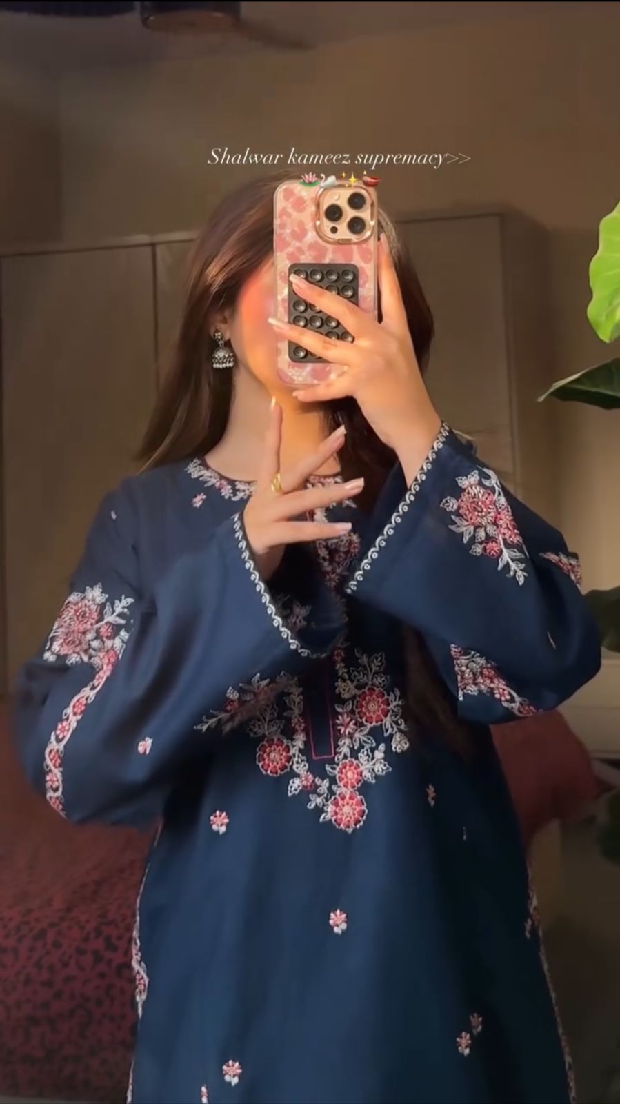 Blue 2pc maha Winter