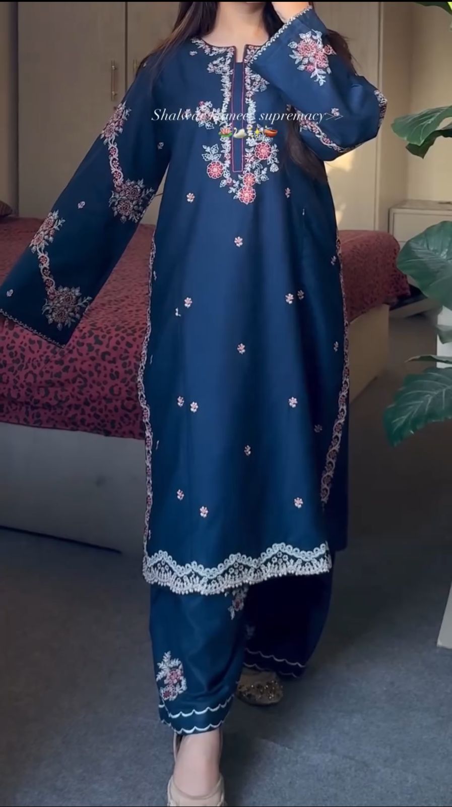 Blue 2pc maha Winter