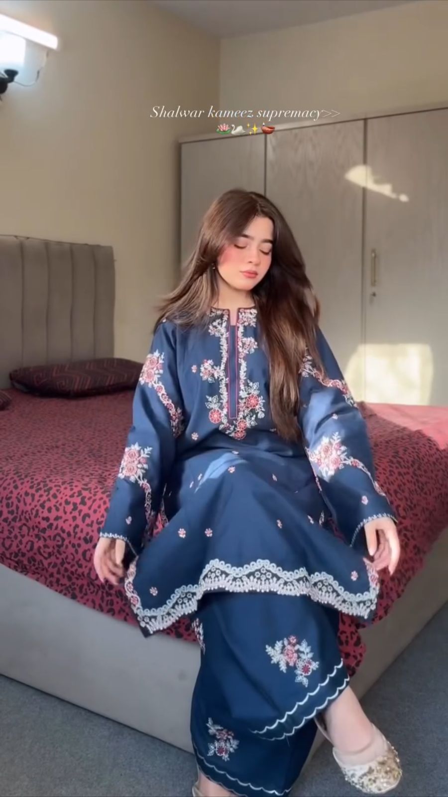 Blue 2pc maha Winter